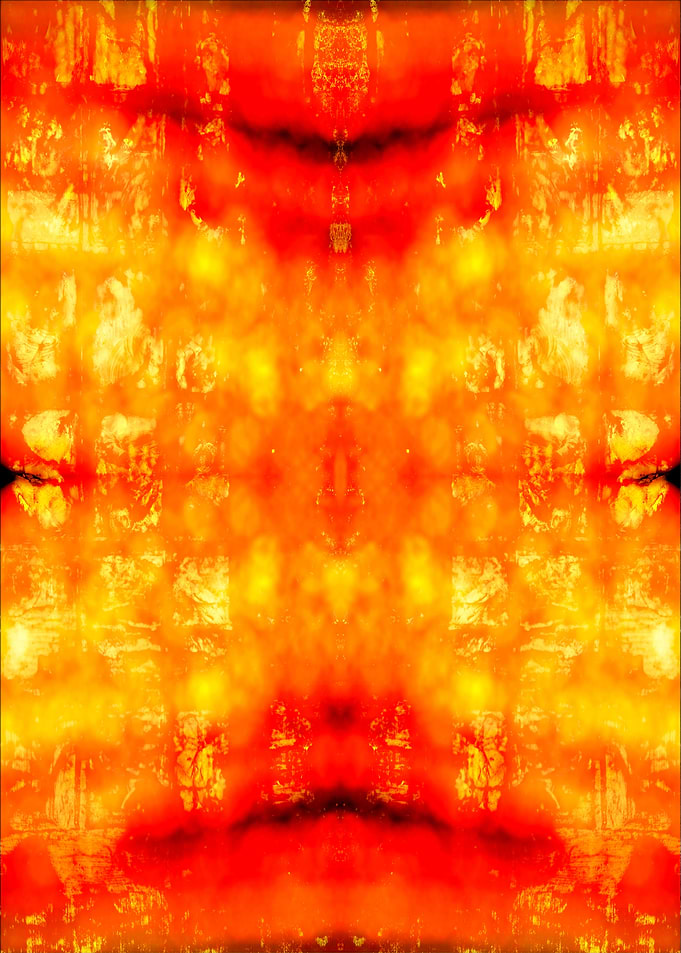 Abstract Fire and Gold