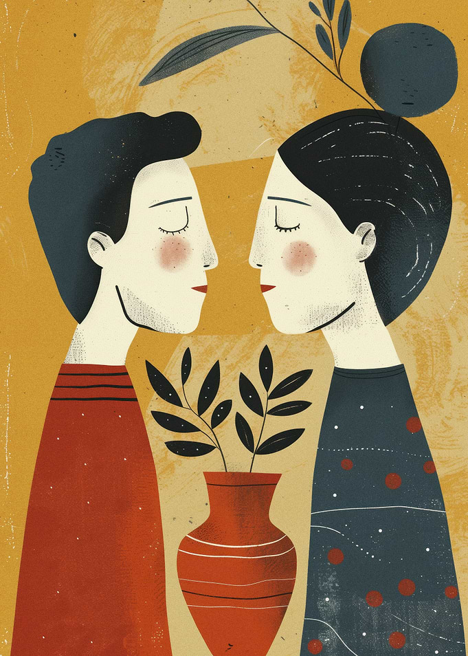 Couple in Love Illustration