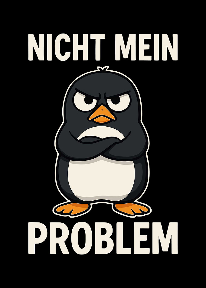 Angry Penguin Saying