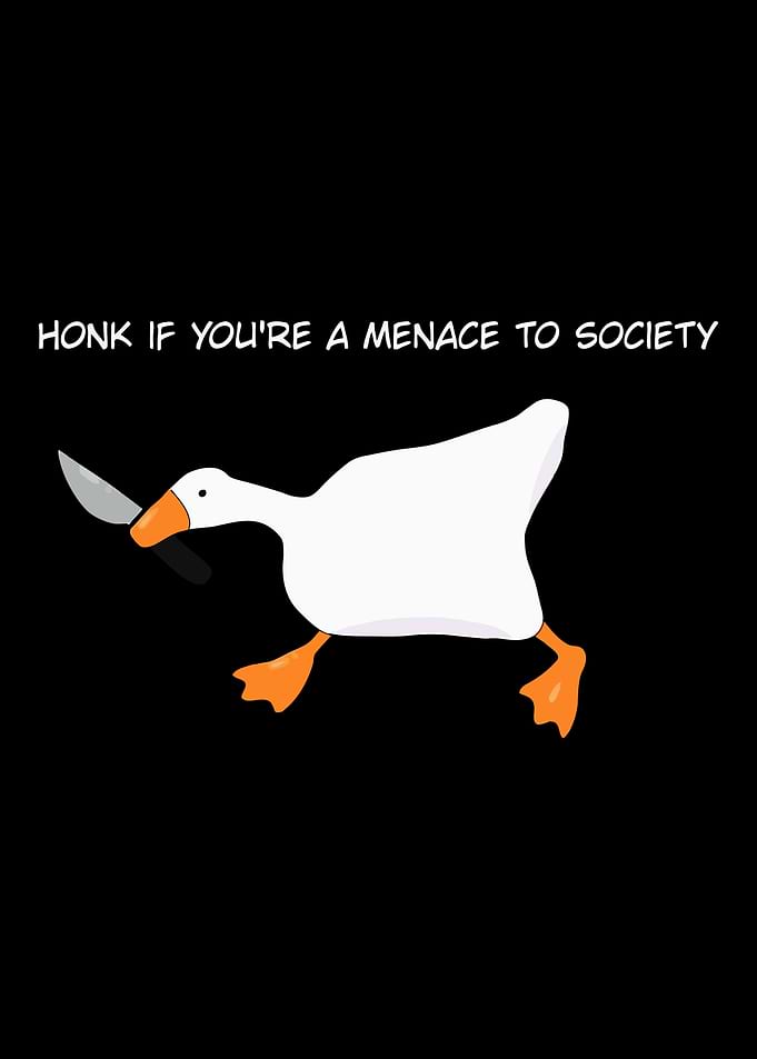 Goose with Knife Meme