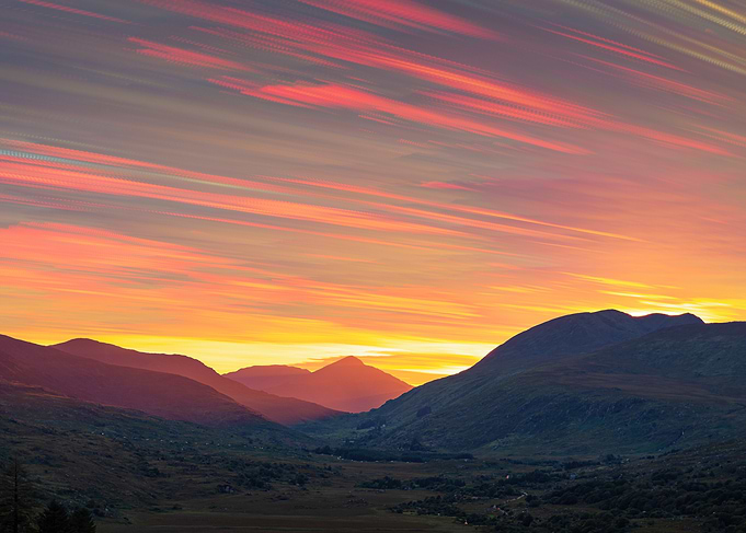 Mountain Sunset Landscape