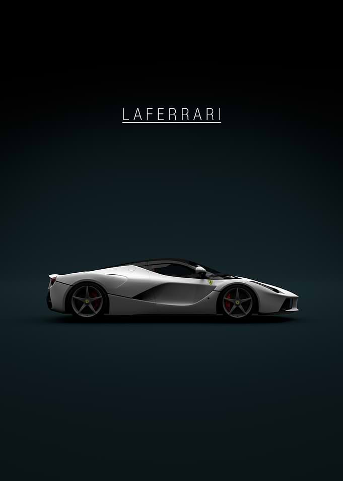 White Ferrari LaFerrari
