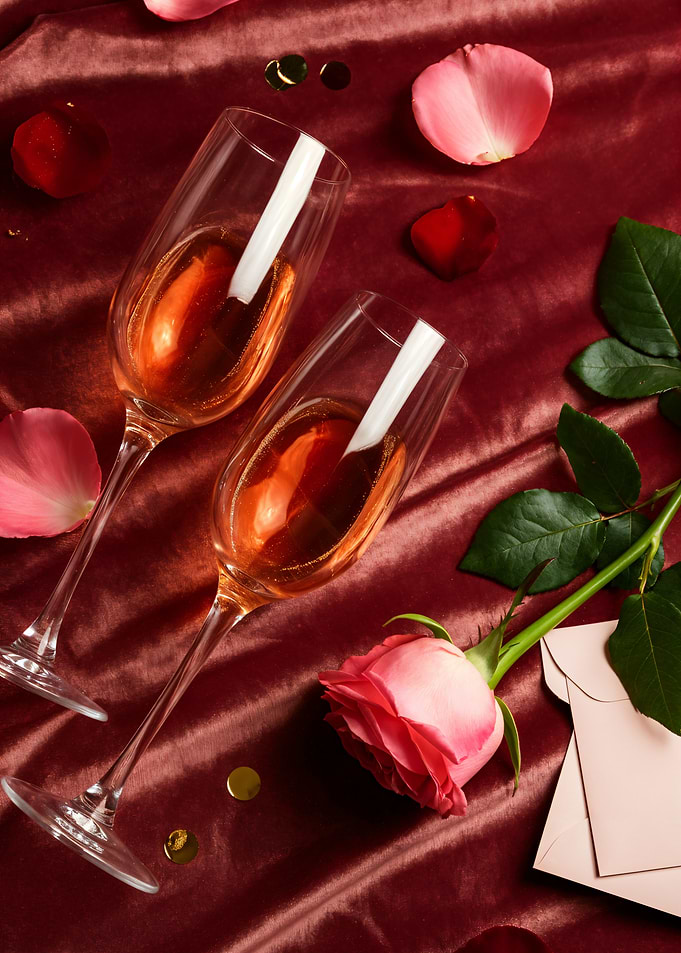 Romantic Champagne Toast