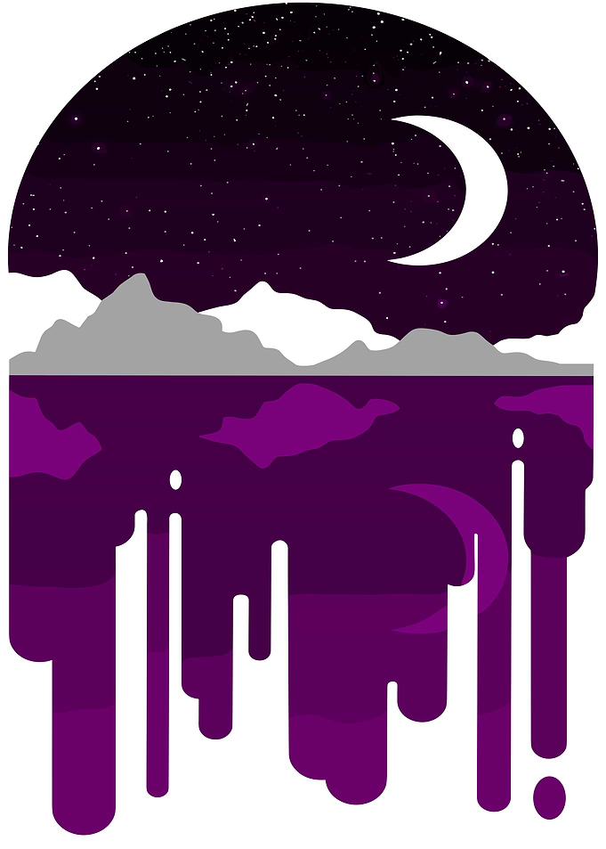 Night Sky Drip Art