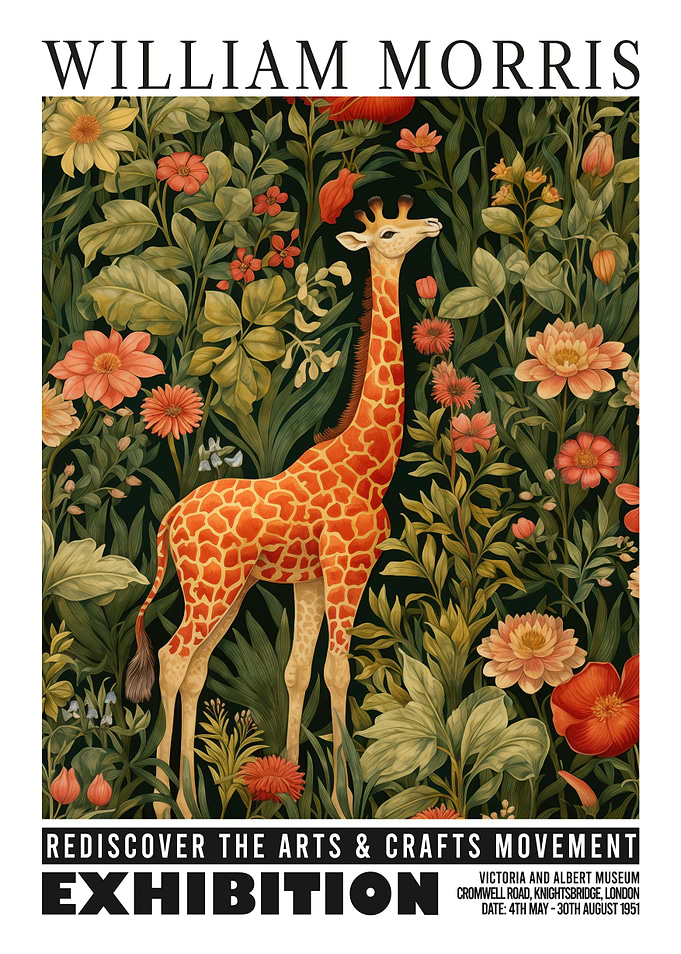 Morris Giraffe Floral Exhibition