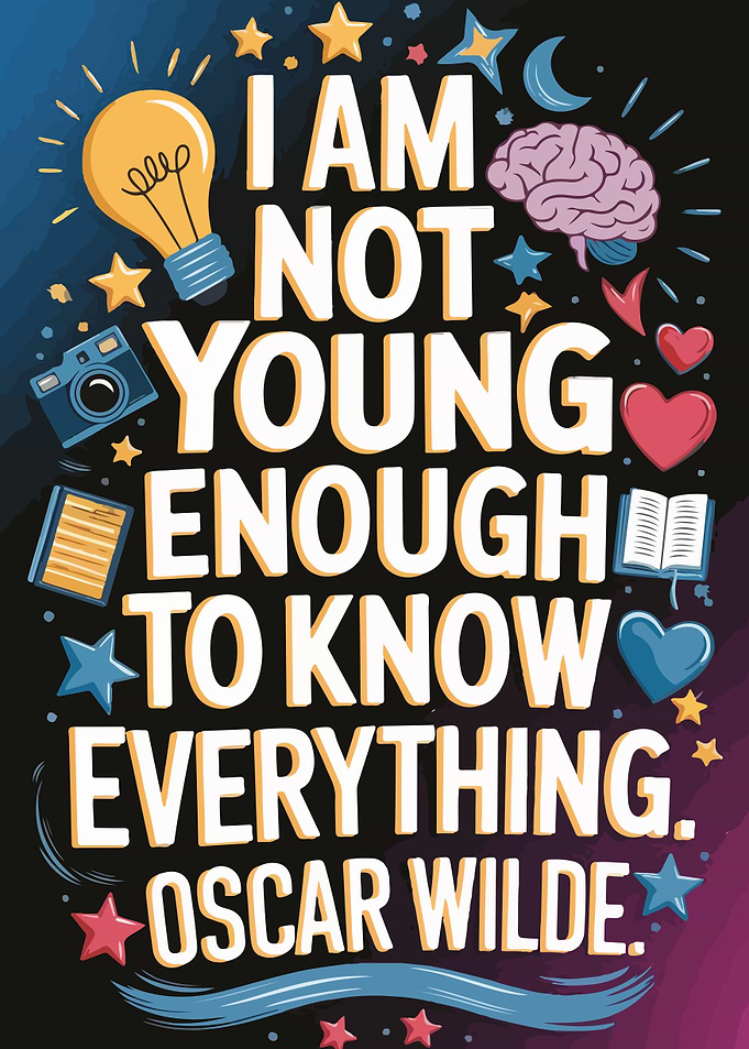 Oscar Wilde Quote Graphic