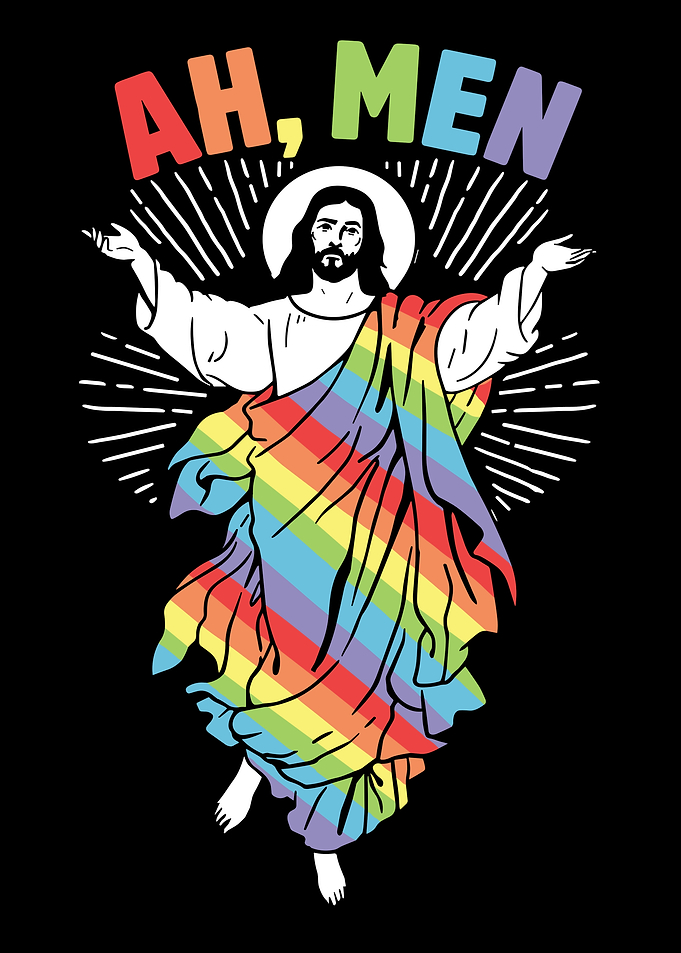 Jesus Rainbow Amen