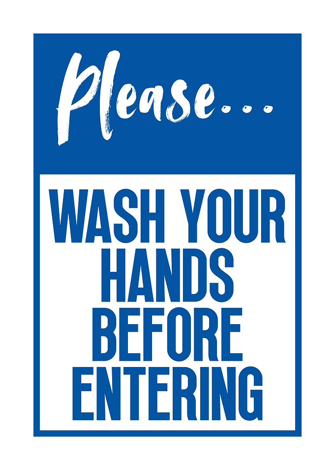 Wash Hands Sign