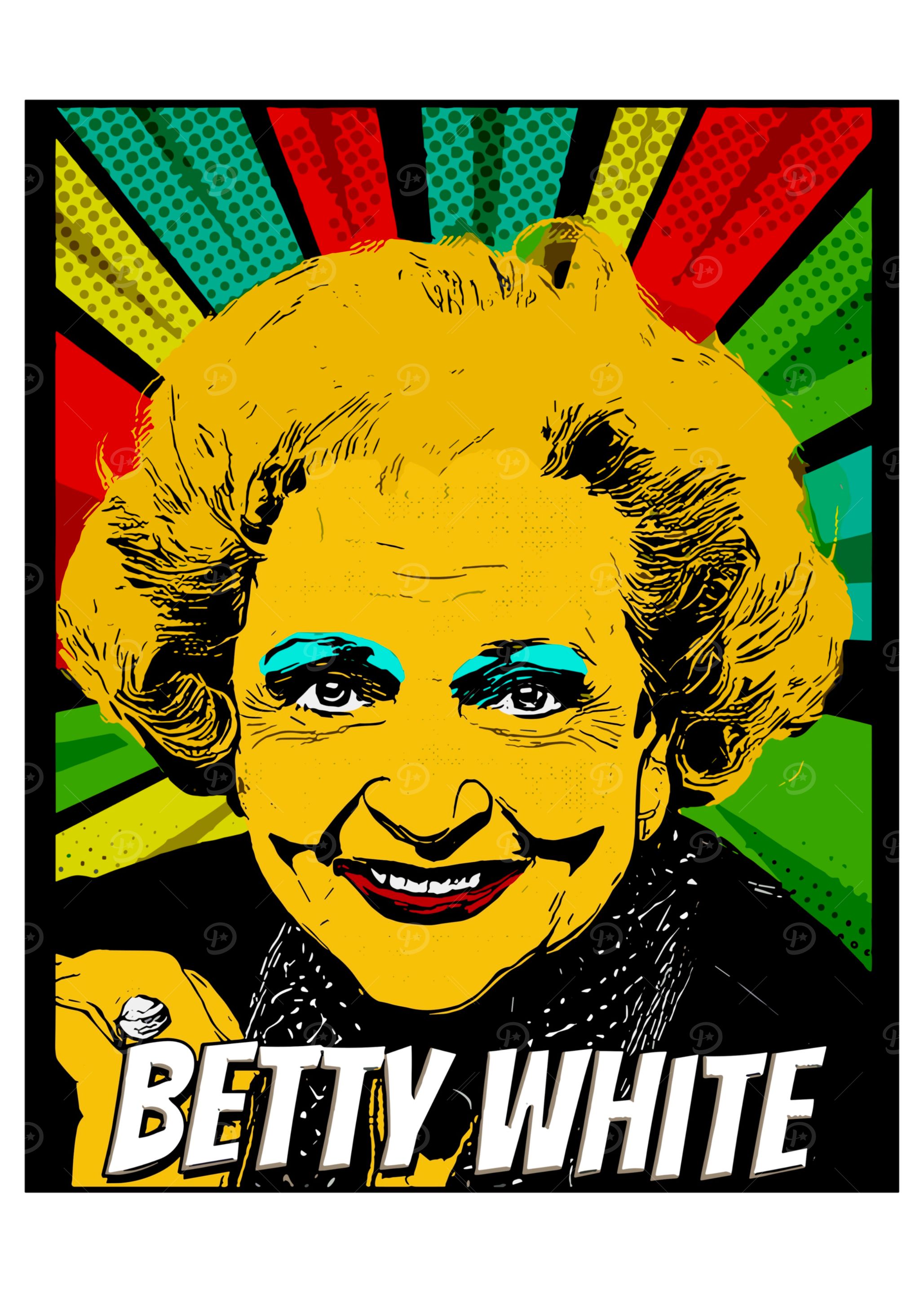 Betty White Pop Art