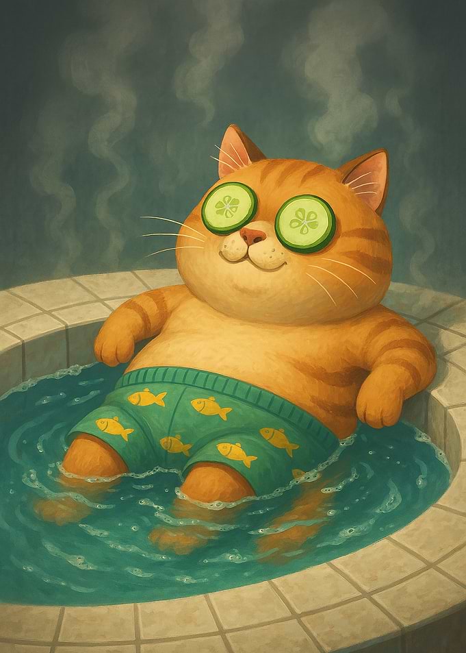 Cucumber Chill Cat