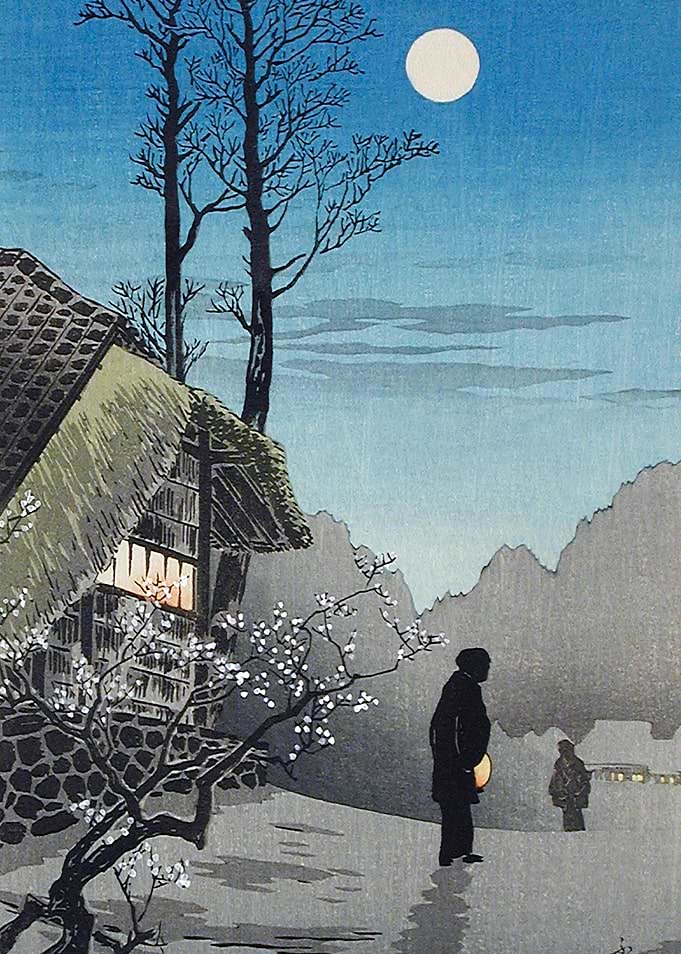 Japanese Moonlit Landscape