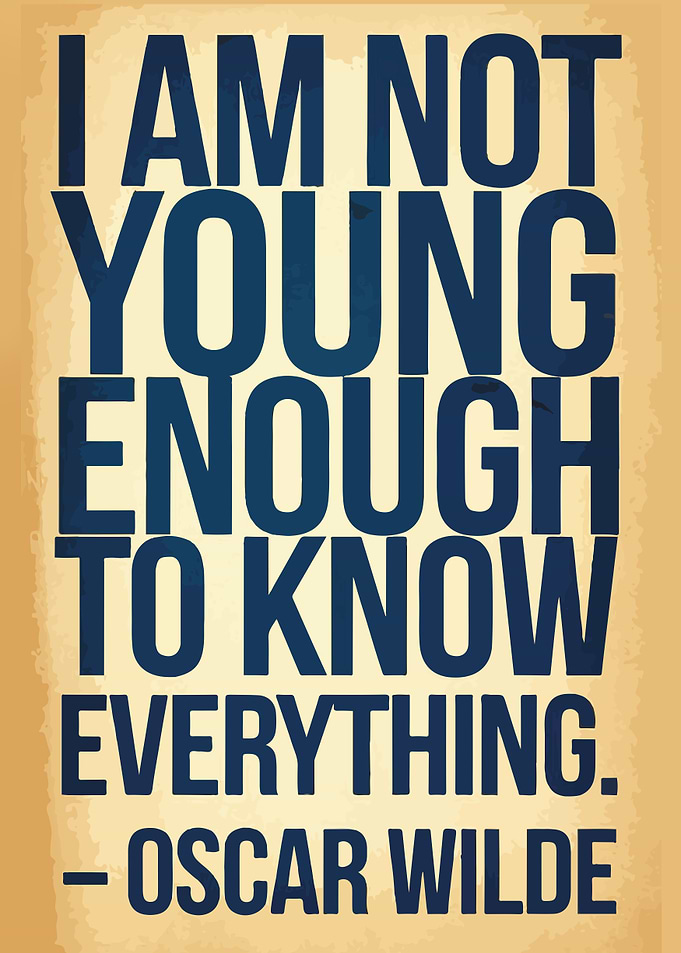 Oscar Wilde Quote Poster