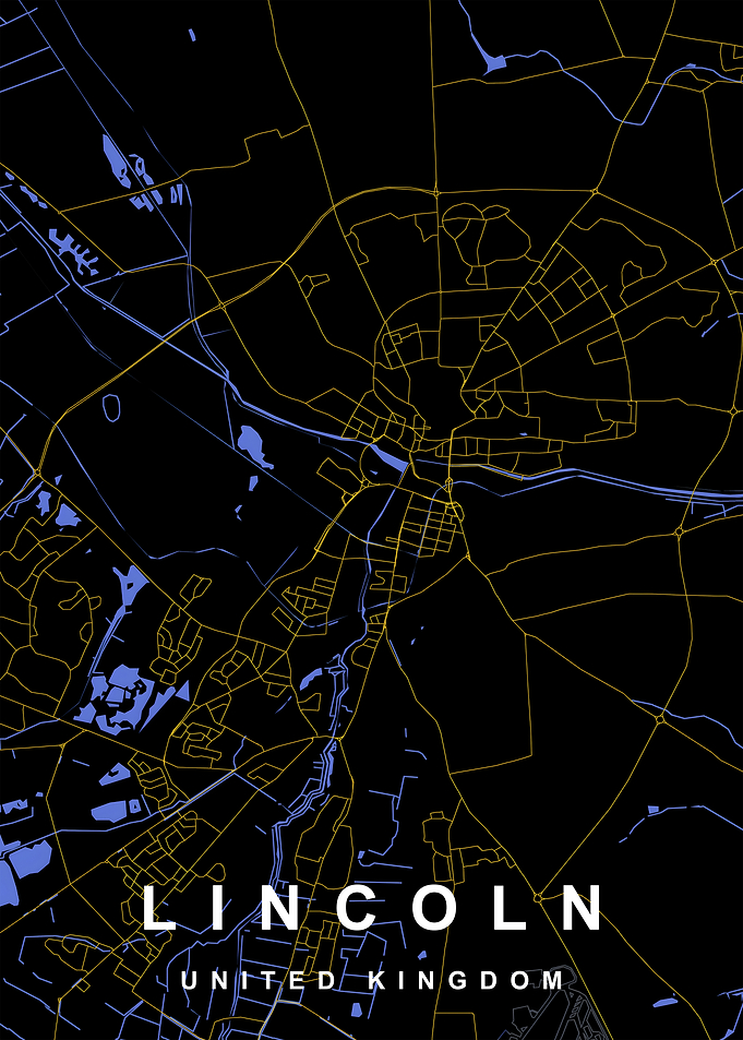 Lincoln, UK City Map