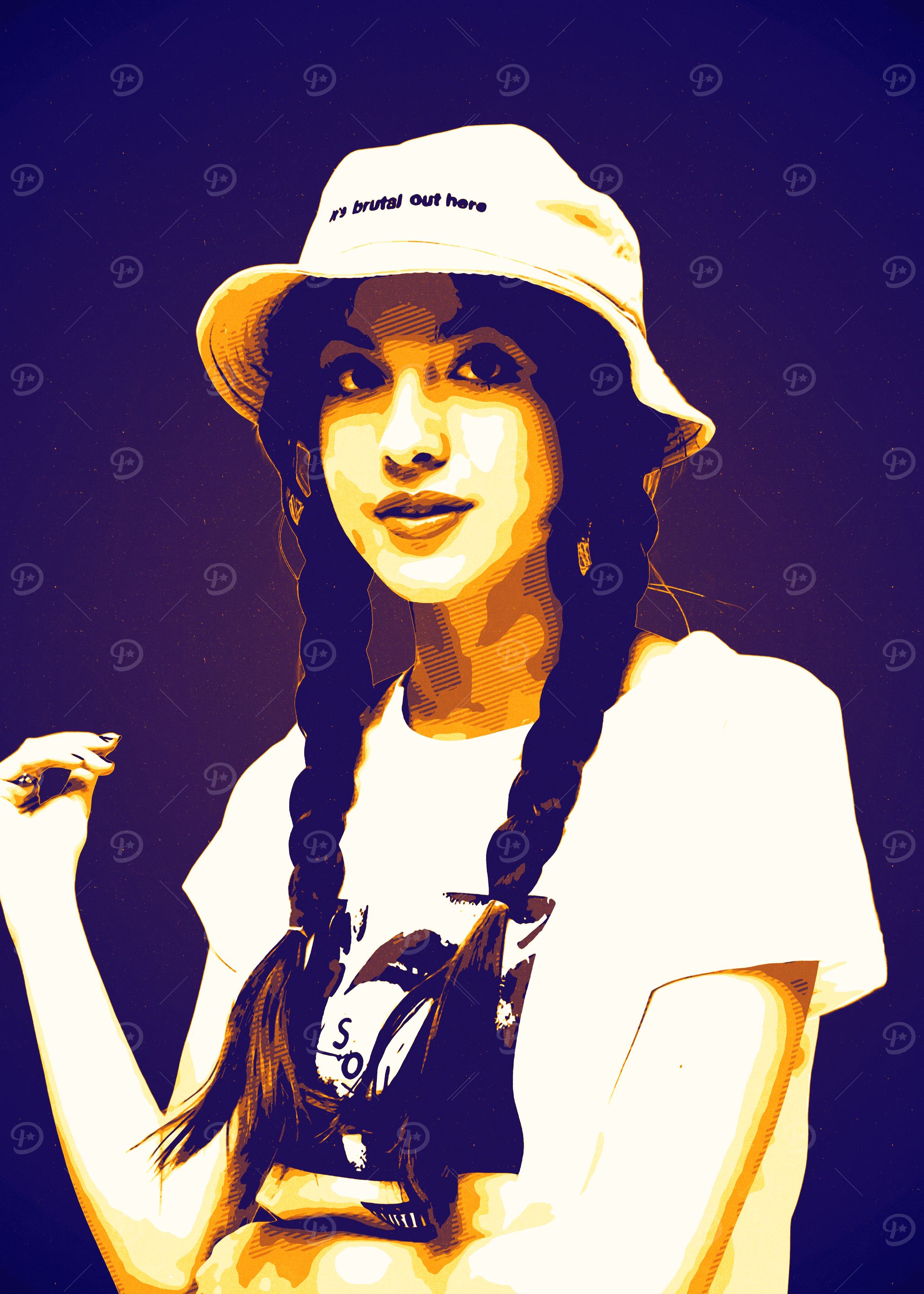 Woman in Bucket Hat