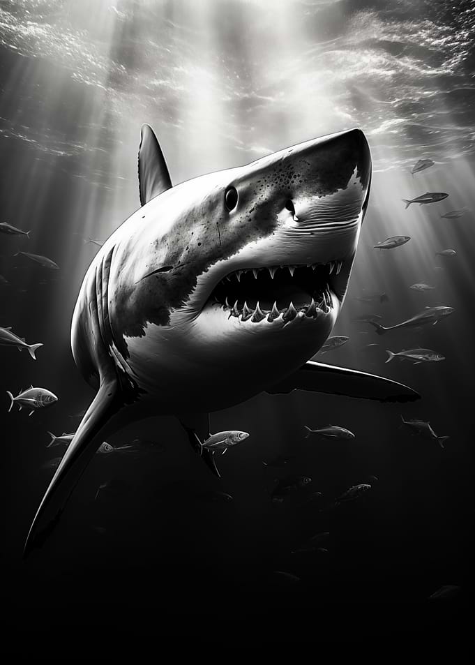 Great White Shark Underwater