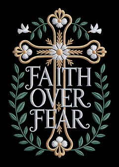 Faith Over Fear Cross