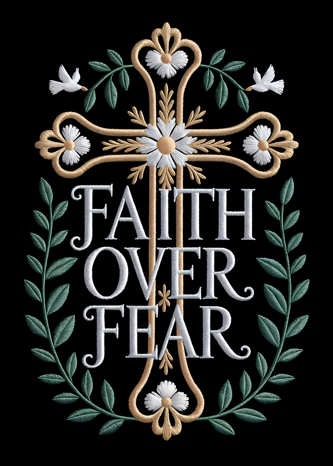 Faith Over Fear Cross