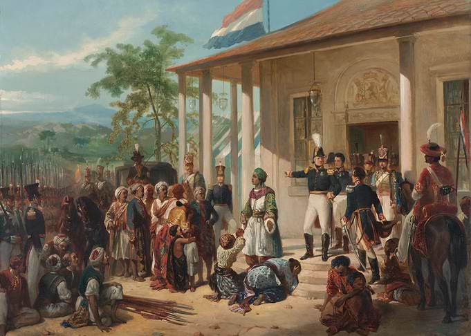 Surrender of the Sultan of Java