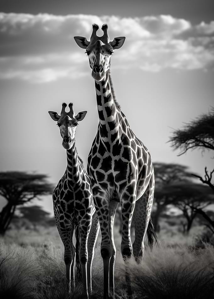 Giraffe Family Portrait