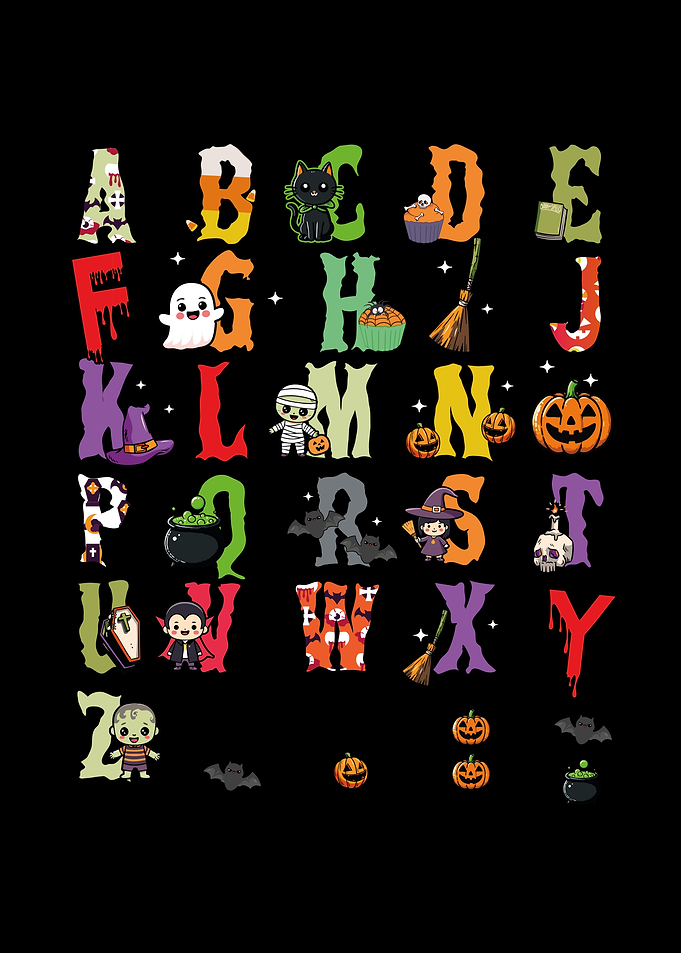 Cute Halloween Alphabet