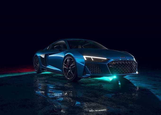 Blue Audi R8