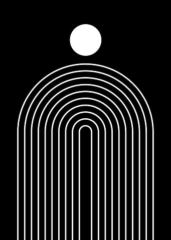 Abstract Arch with Circle