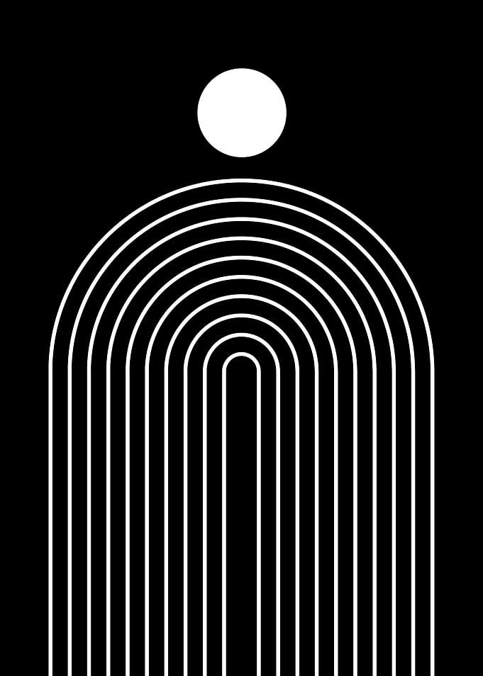 Abstract Arch with Circle