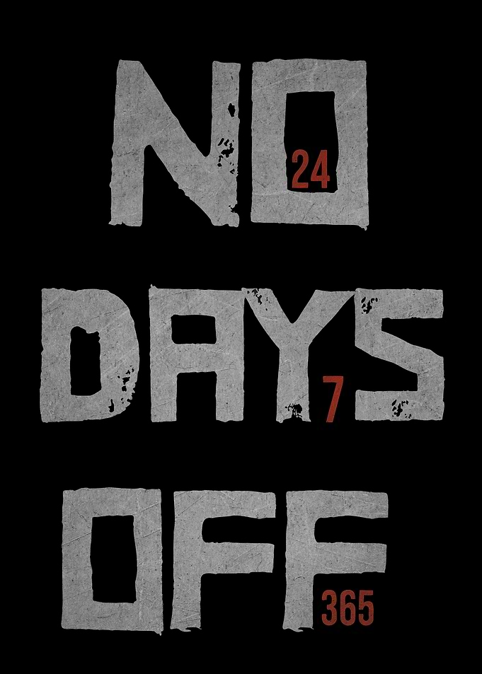 No Days Off Motivational Quote