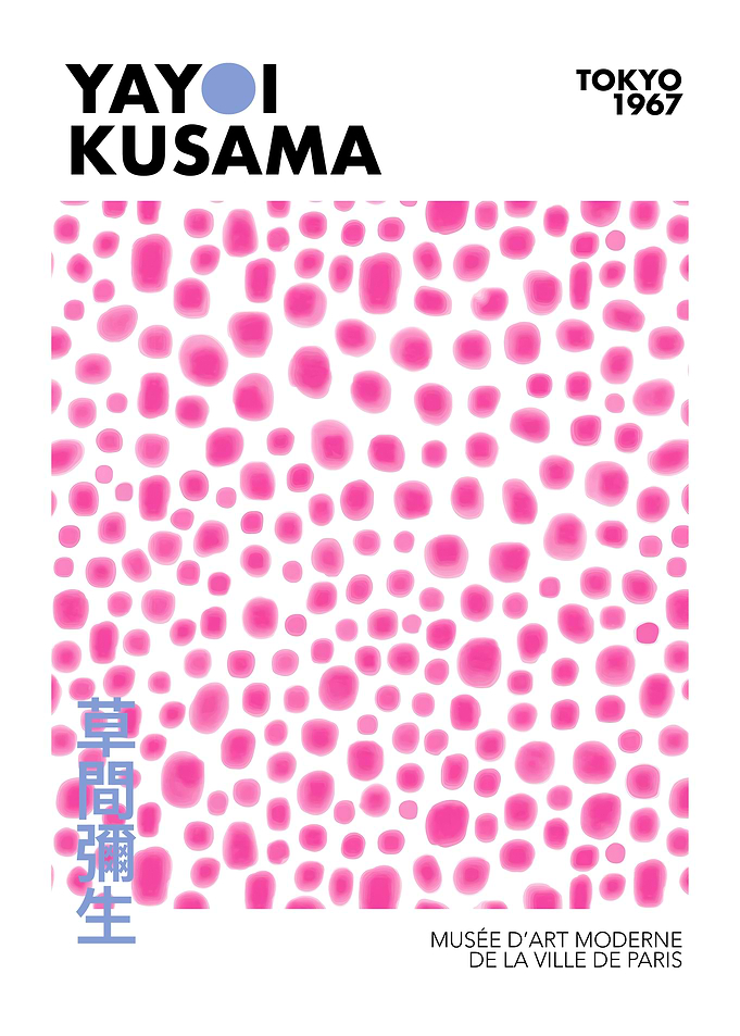 Yayoi Kusama Polka Dot Poster