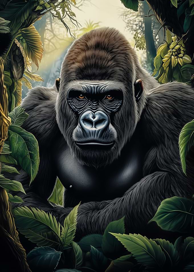 Gorilla in Jungle