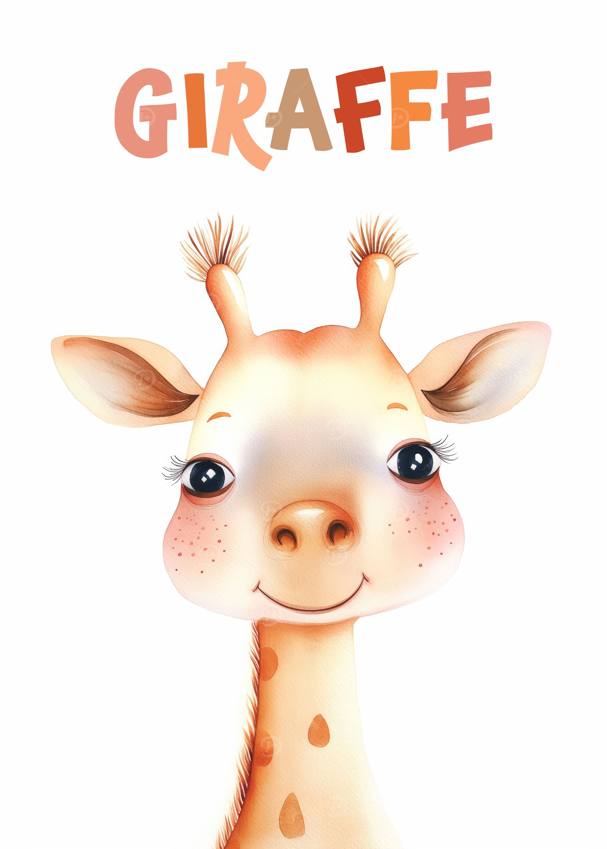 Cute Giraffe Animal Nursery