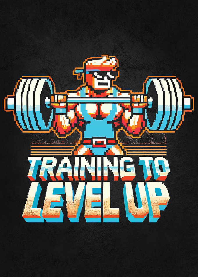 Training To Level Up - Gym Gamer Motivation
