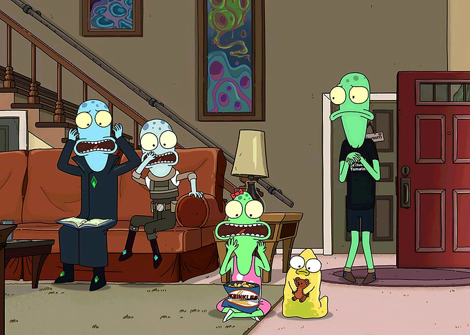 Solar Opposites Family Scene