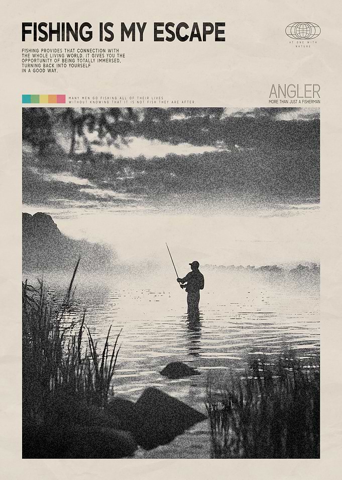 Fishing Vintage Poster