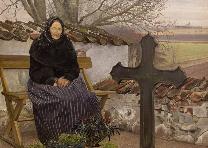 Woman at a Grave