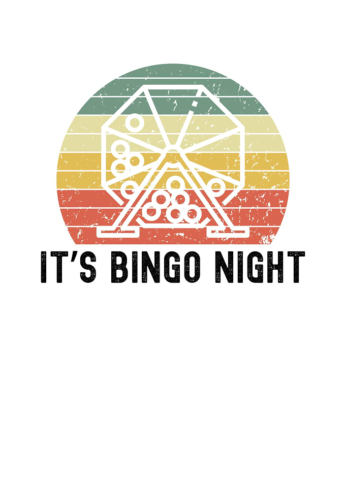 Bingo Night Retro Design