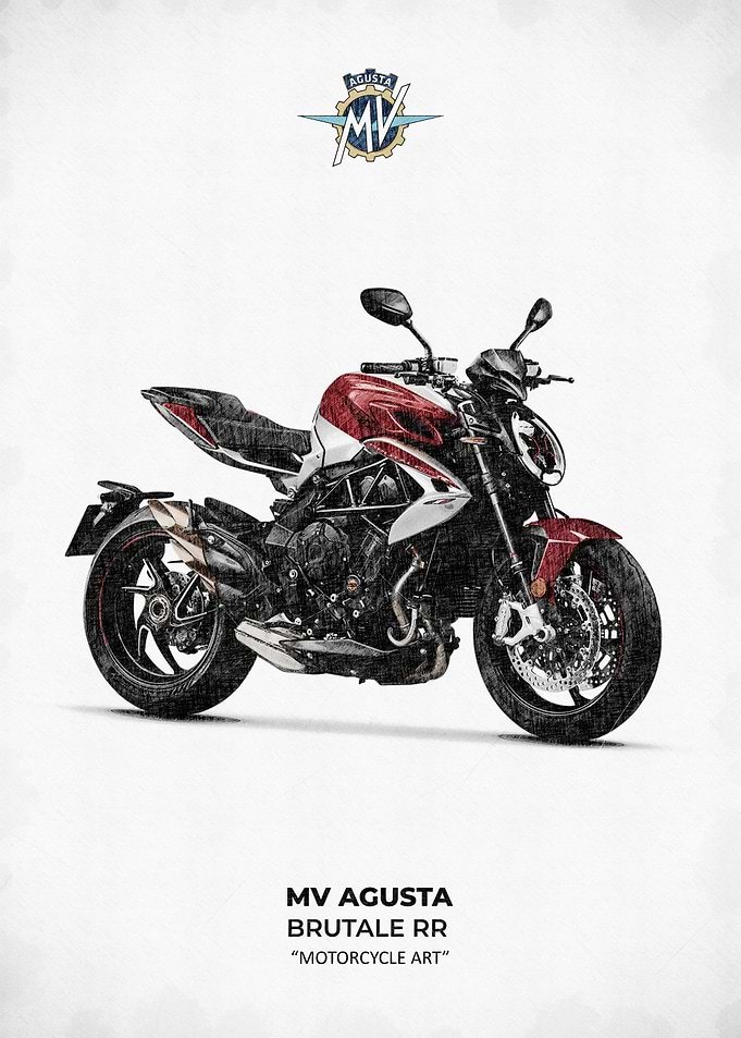 MV Agusta Brutale RR 2025 edition in sketch