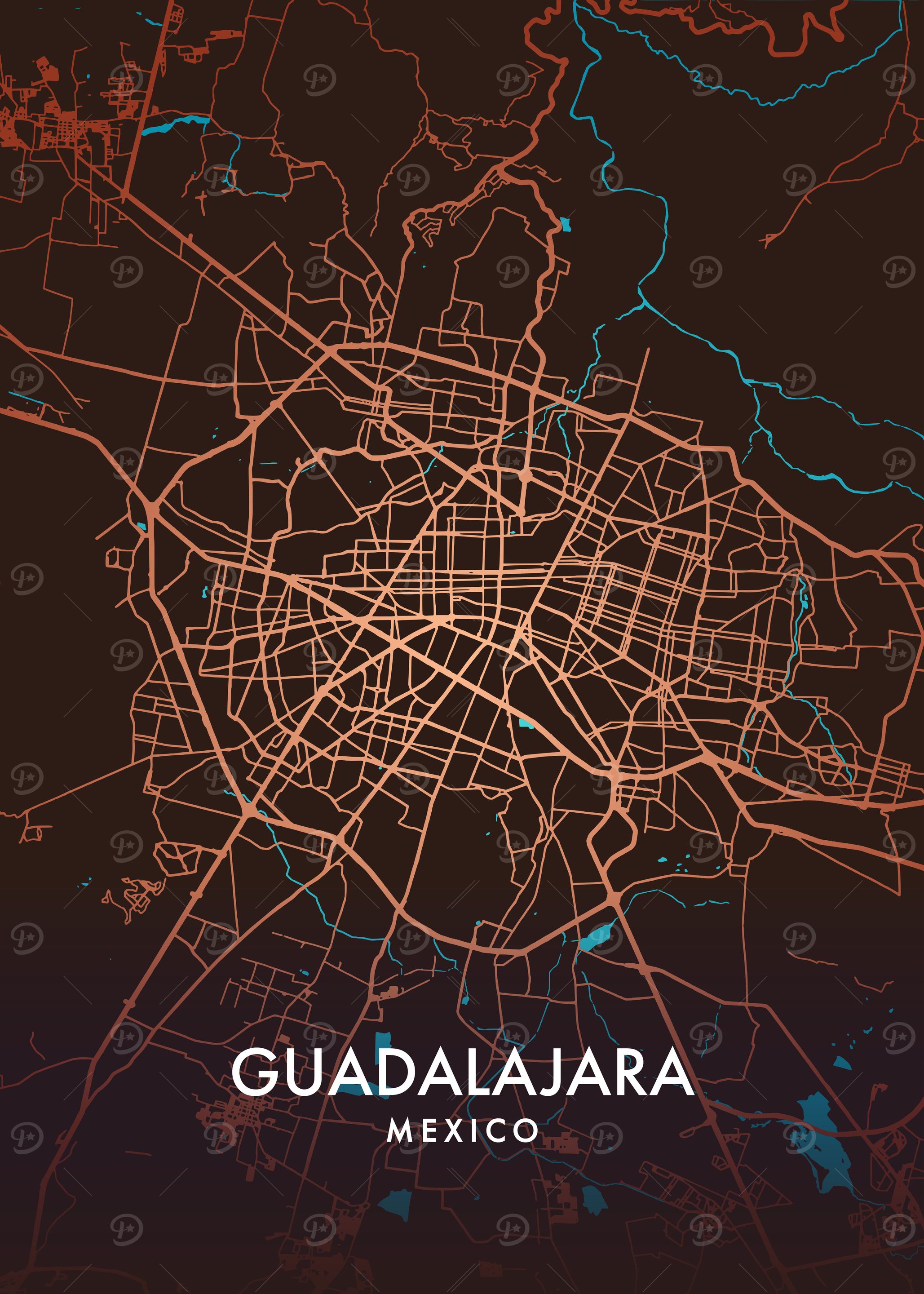 Guadalajara City Map