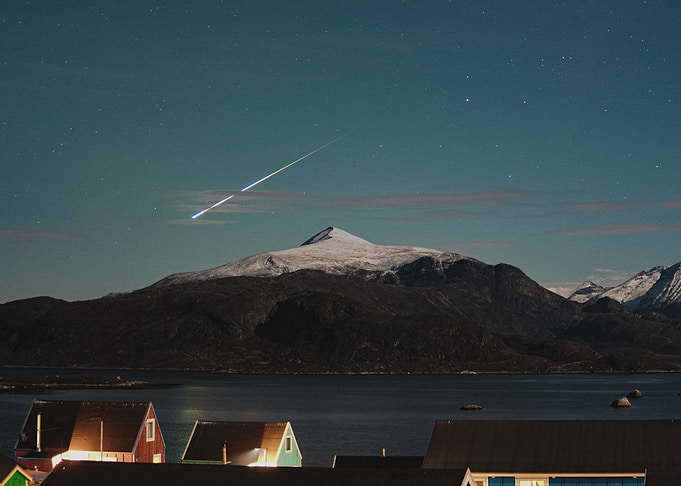 Night Sky with Shooting Star