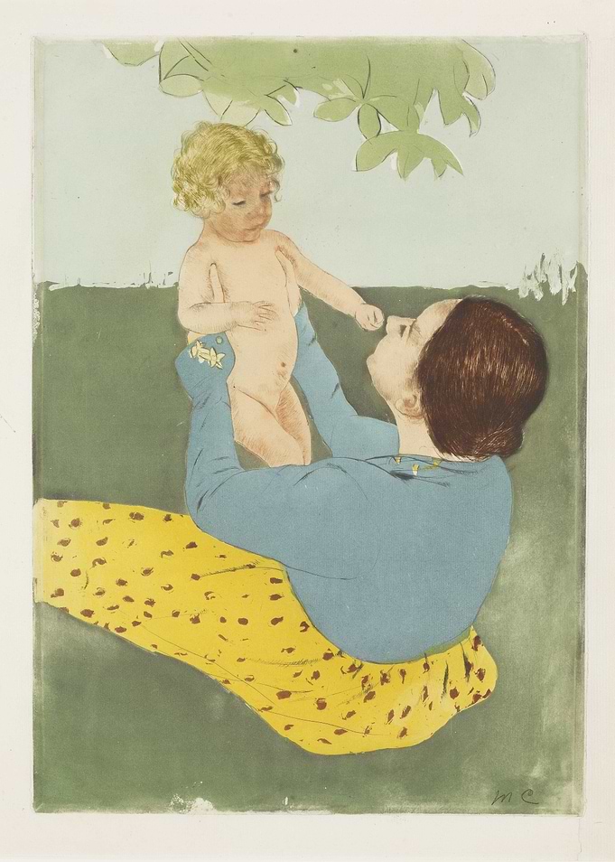 Mother and Child in Garden
