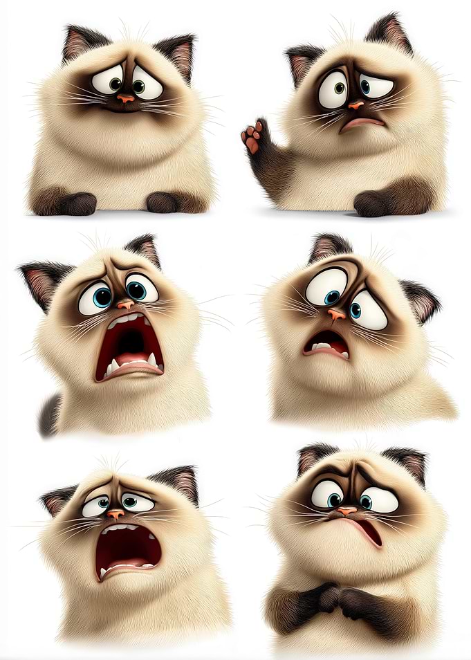 Funny Toilet Cat Expressions