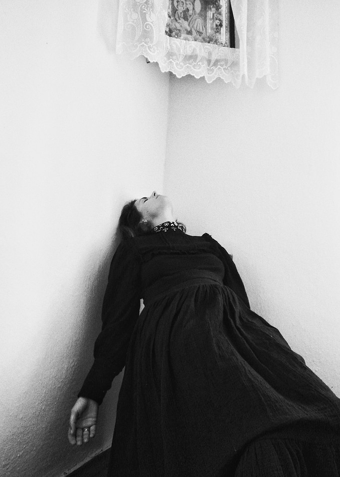 Woman in Black Dress