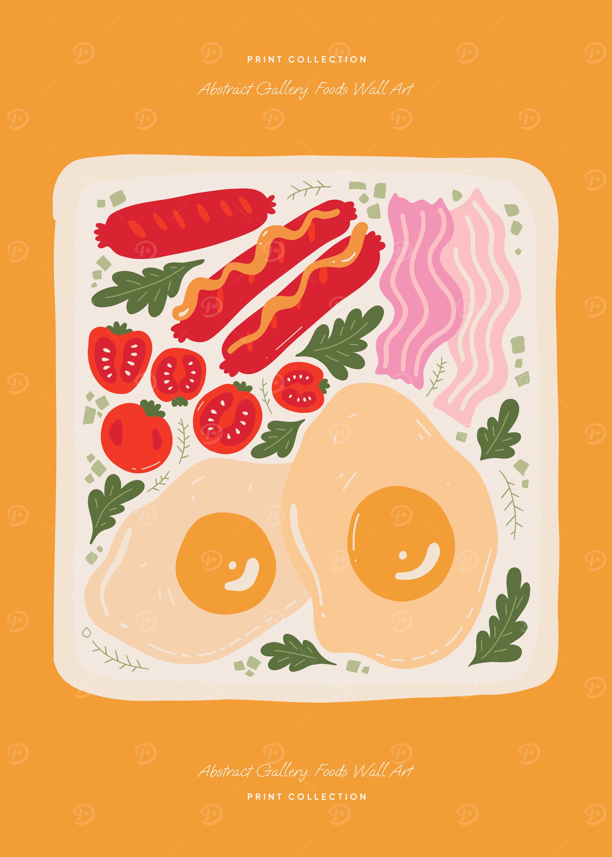 Breakfast Food Wall Art