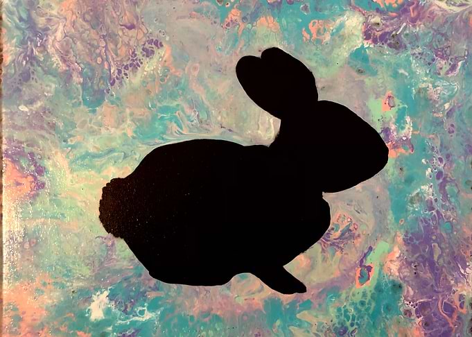 Easter Rabbit Silhouette