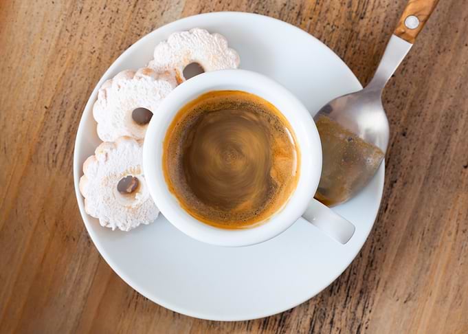 Espresso and Canestrelli Cookies