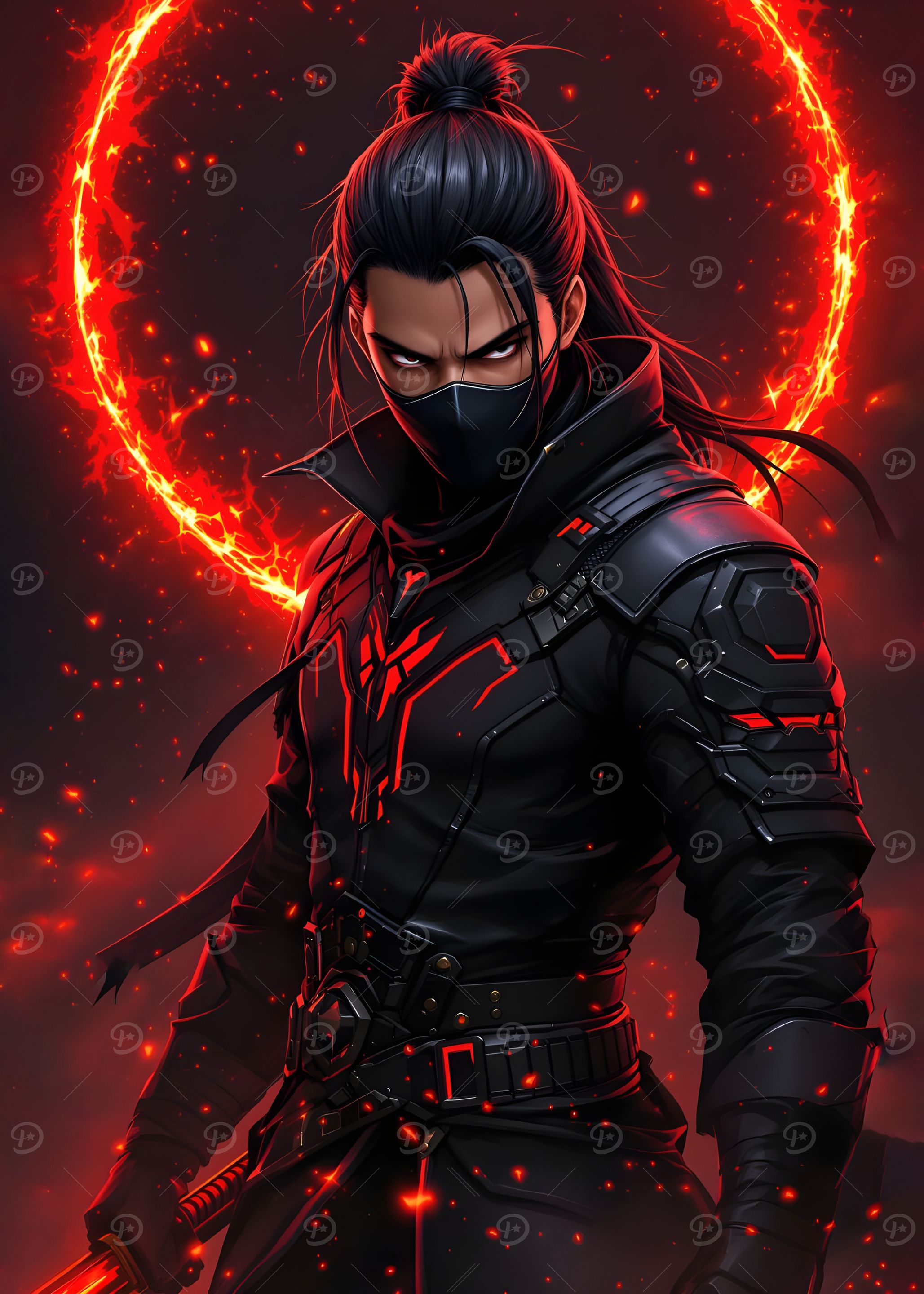Fiery Ninja Warrior