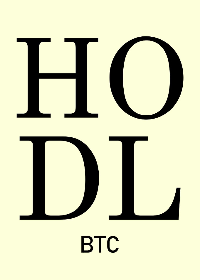 Hodl Bitcoin BTC
