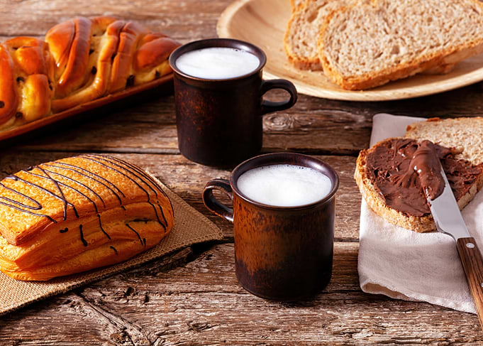 Breakfast with Chocolate Spread