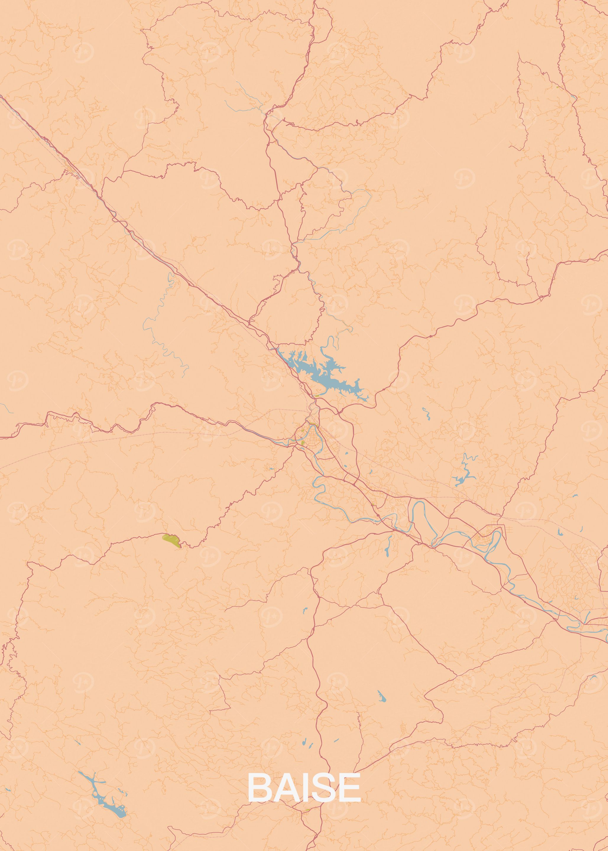 Baise City Map
