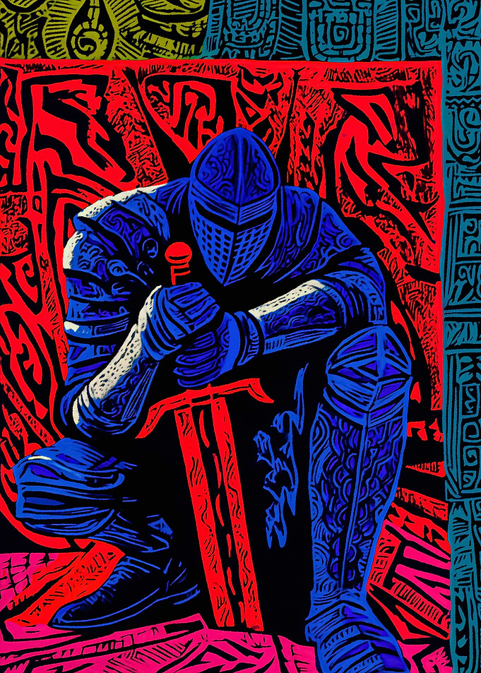 Abstract Bold Knight
